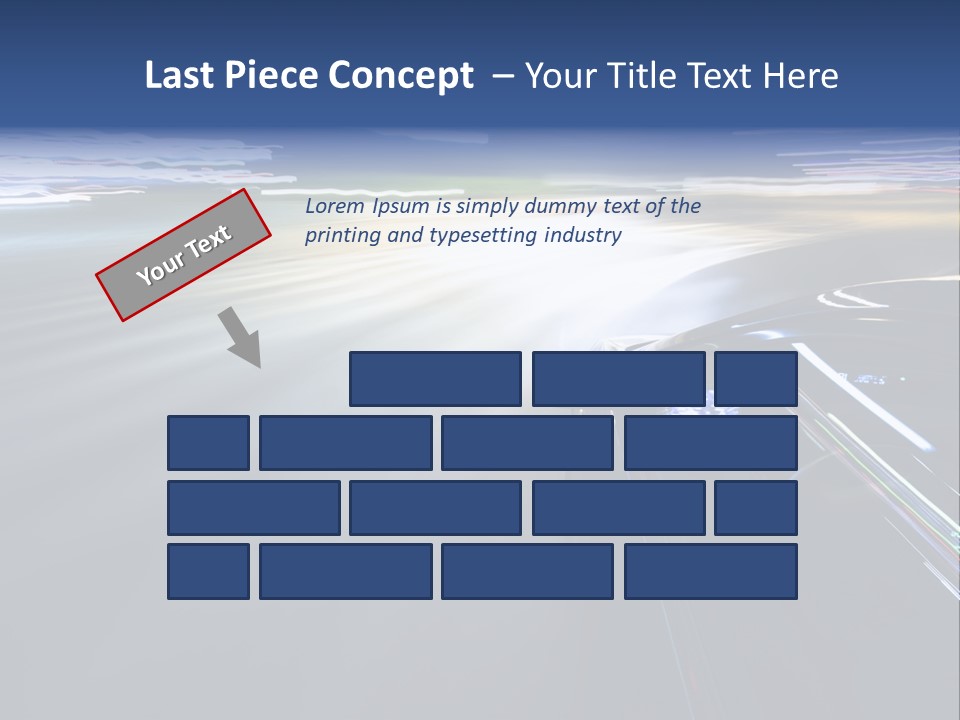 Abstract Velocity Speedometer PowerPoint Template