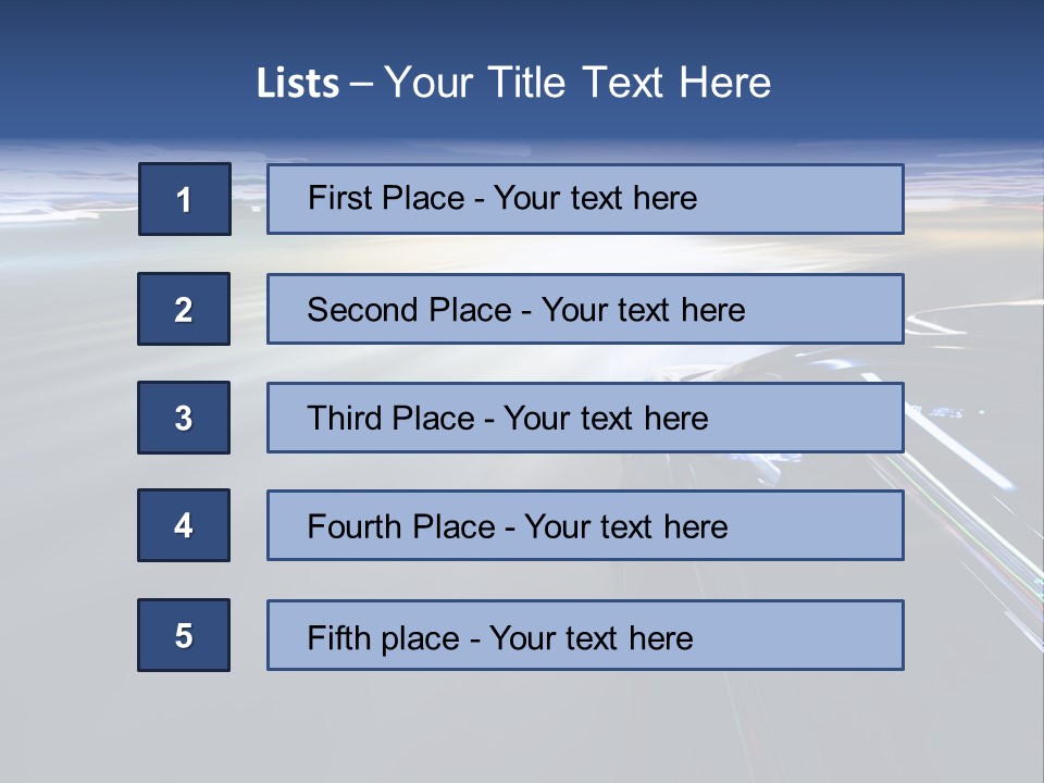 Abstract Velocity Speedometer PowerPoint Template
