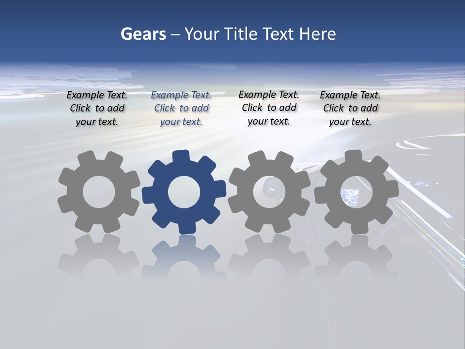 Abstract Velocity Speedometer PowerPoint Template