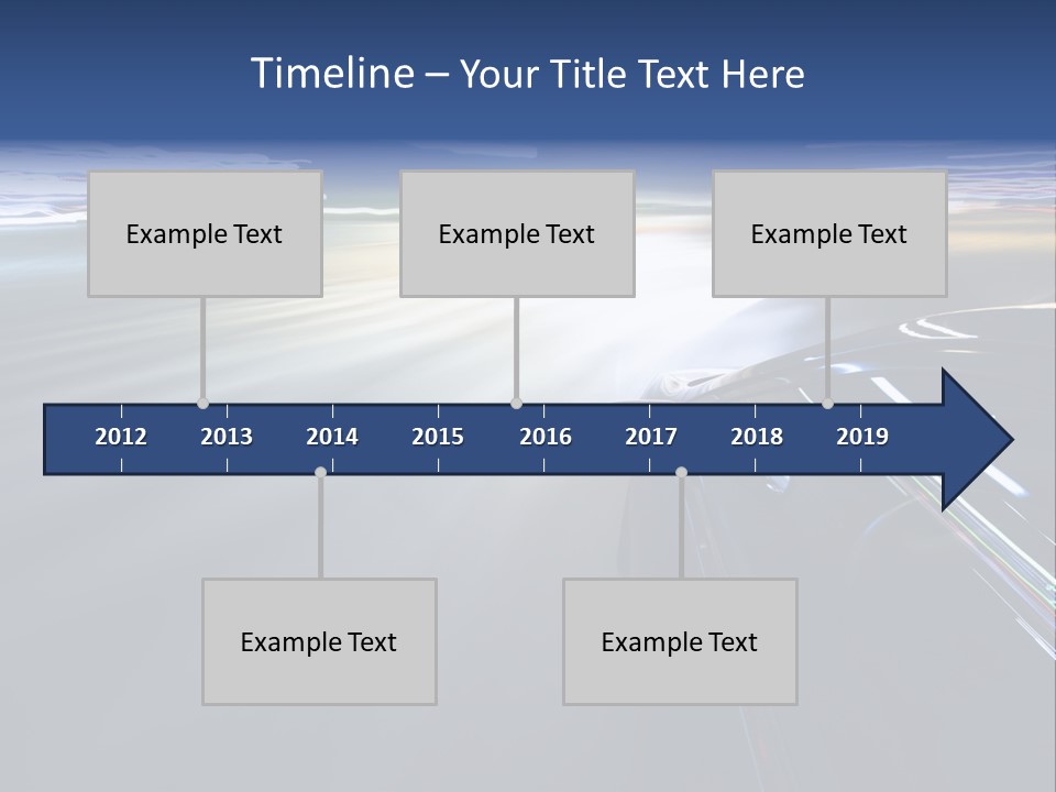 Abstract Velocity Speedometer PowerPoint Template