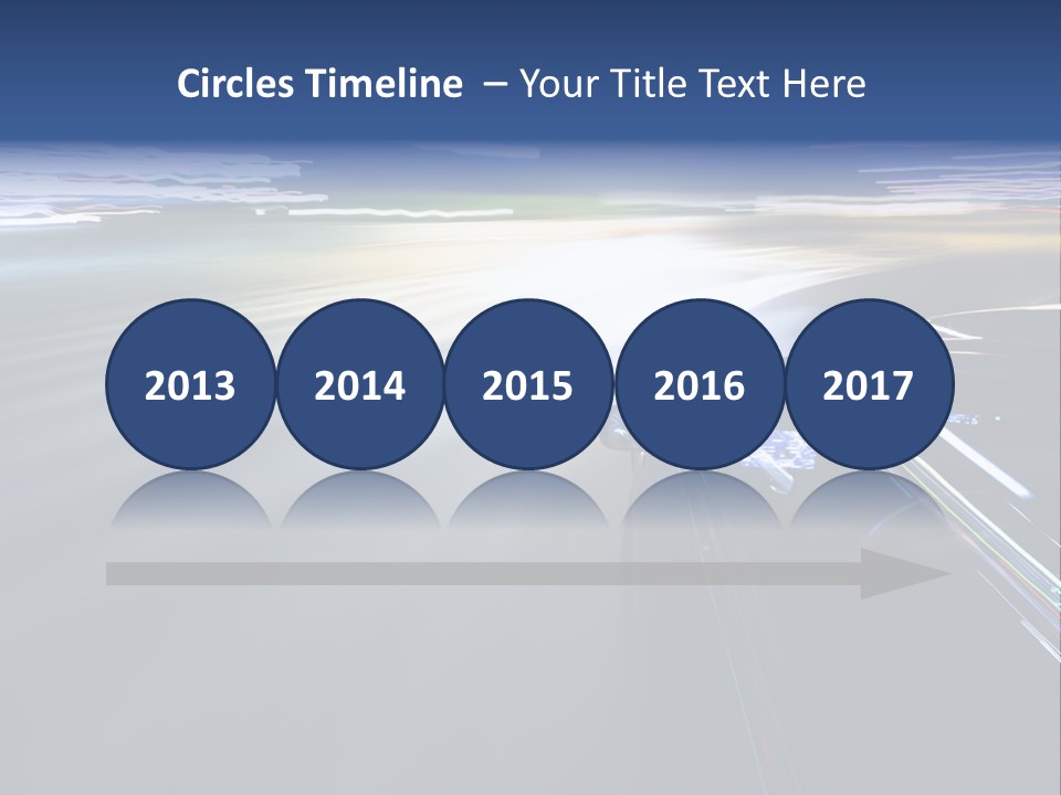 Abstract Velocity Speedometer PowerPoint Template