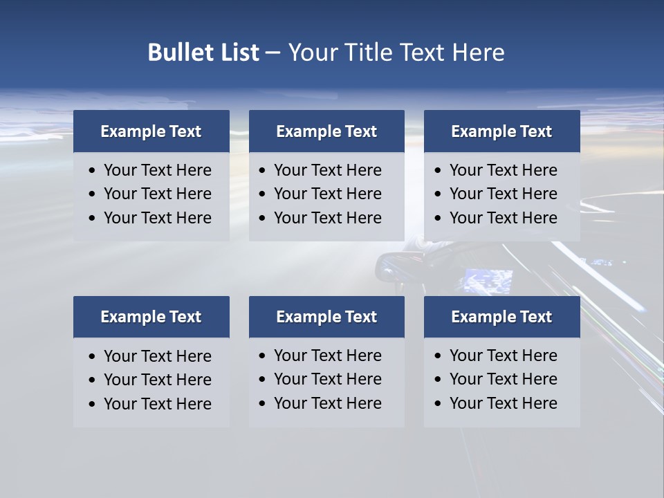 Abstract Velocity Speedometer PowerPoint Template