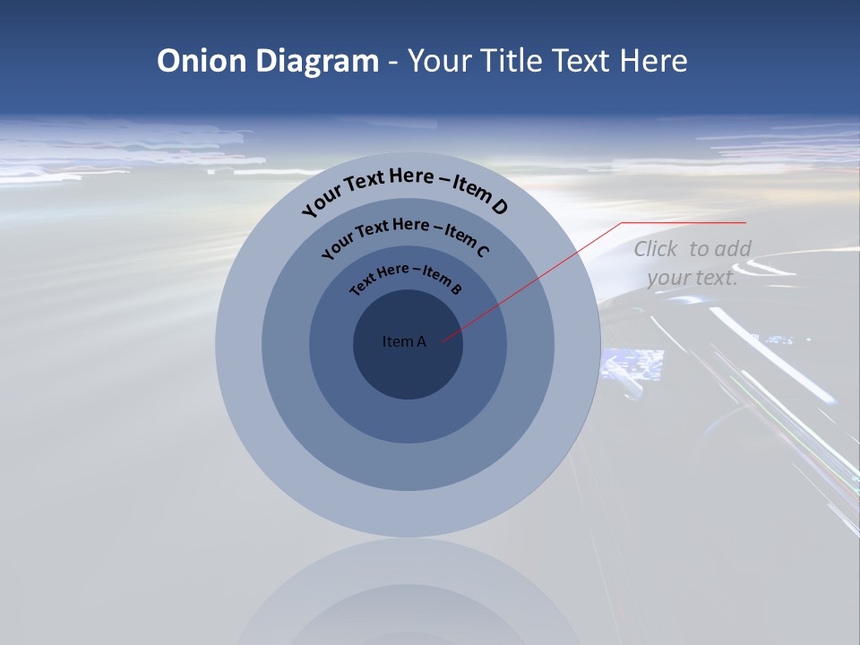Abstract Velocity Speedometer PowerPoint Template