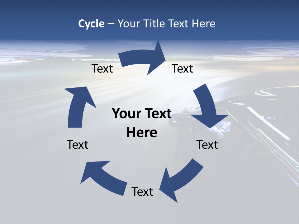 Abstract Velocity Speedometer PowerPoint Template