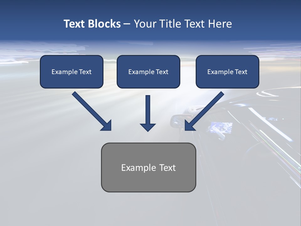 Abstract Velocity Speedometer PowerPoint Template