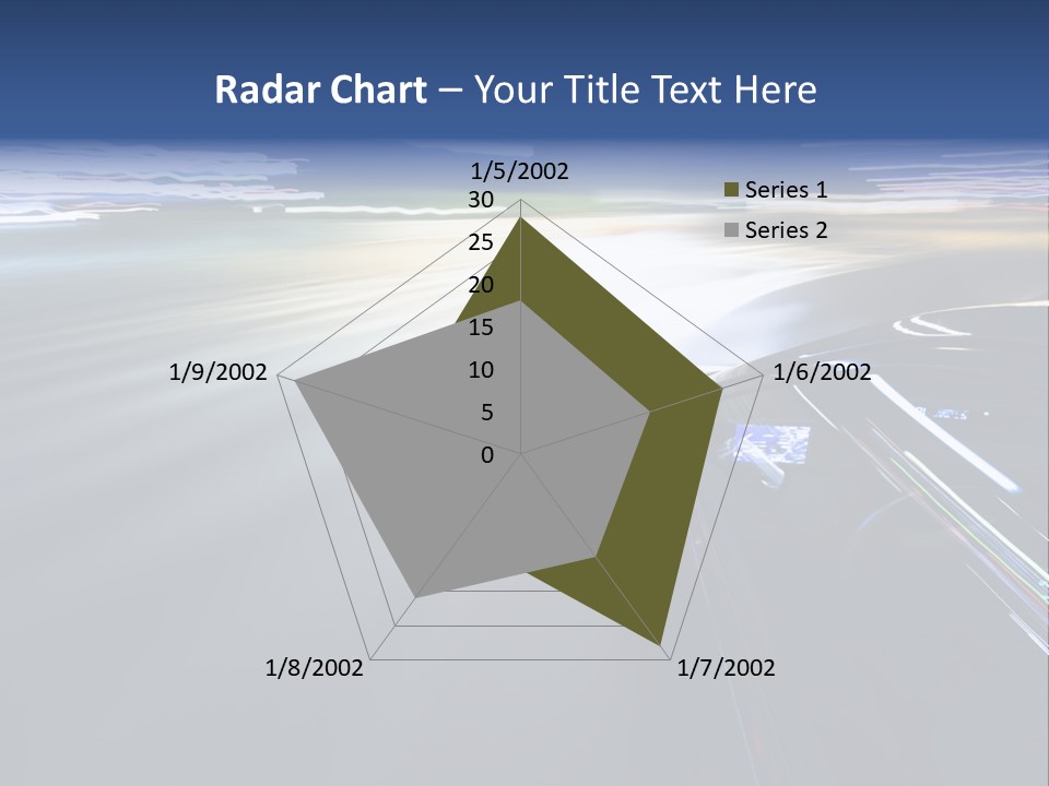 Abstract Velocity Speedometer PowerPoint Template