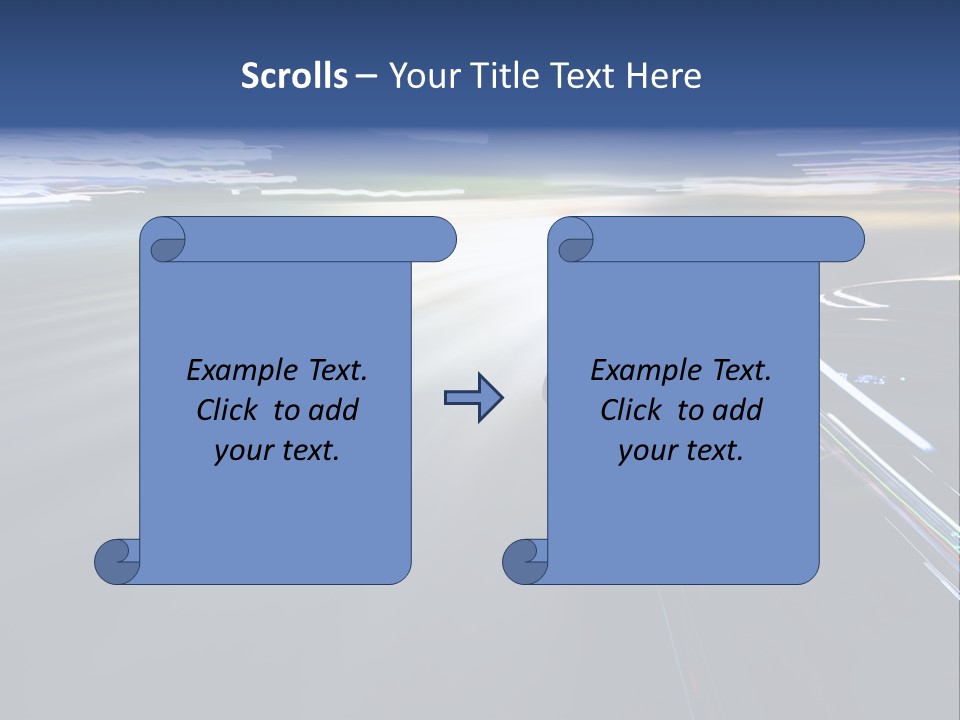 Abstract Velocity Speedometer PowerPoint Template