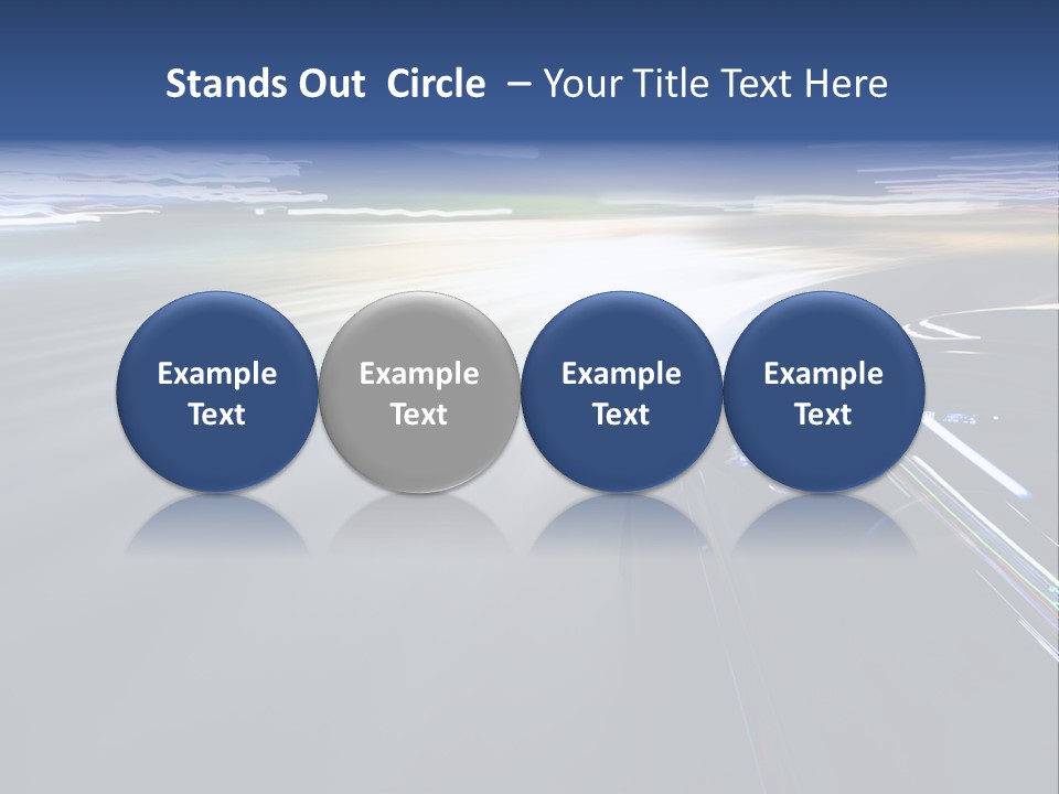 Abstract Velocity Speedometer PowerPoint Template