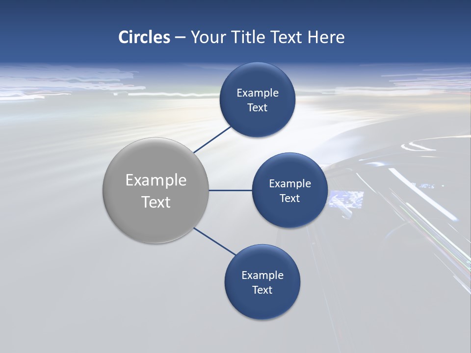 Abstract Velocity Speedometer PowerPoint Template