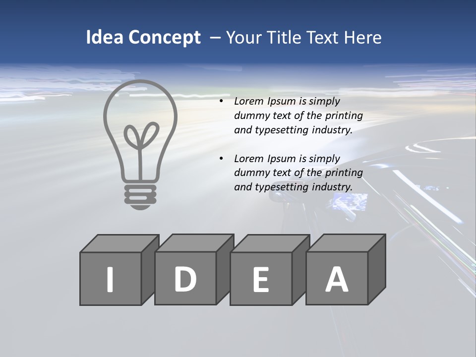 Abstract Velocity Speedometer PowerPoint Template