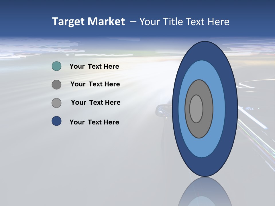 Abstract Velocity Speedometer PowerPoint Template