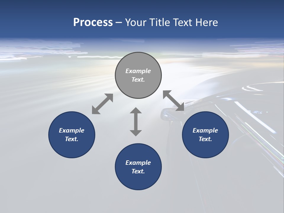 Abstract Velocity Speedometer PowerPoint Template