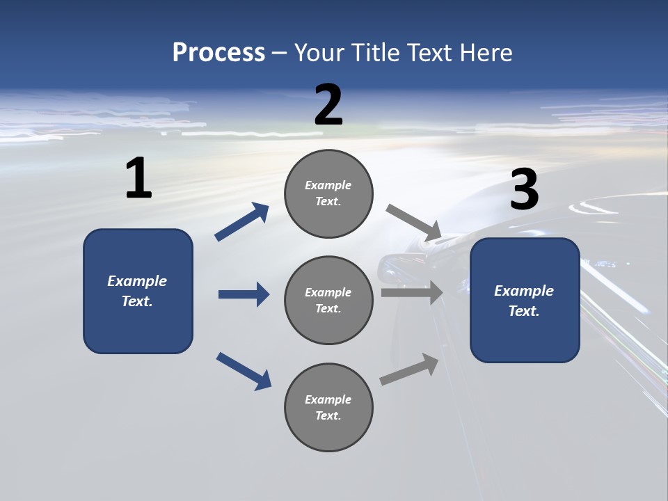 Abstract Velocity Speedometer PowerPoint Template