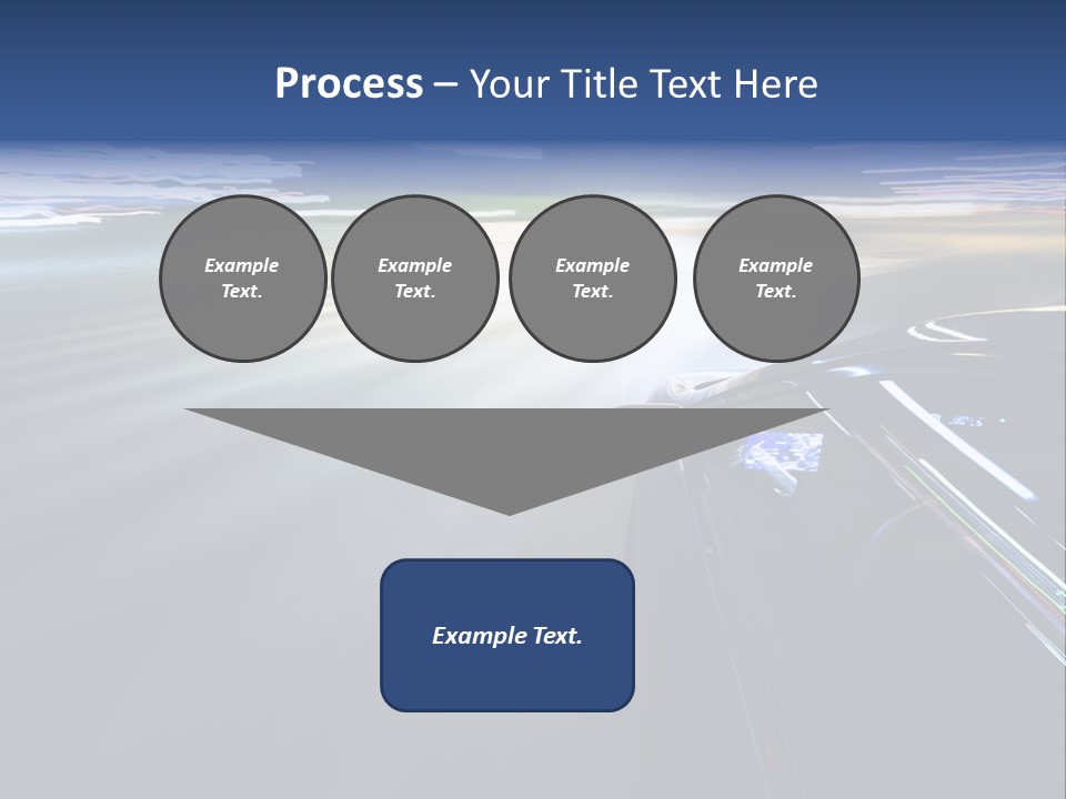 Abstract Velocity Speedometer PowerPoint Template