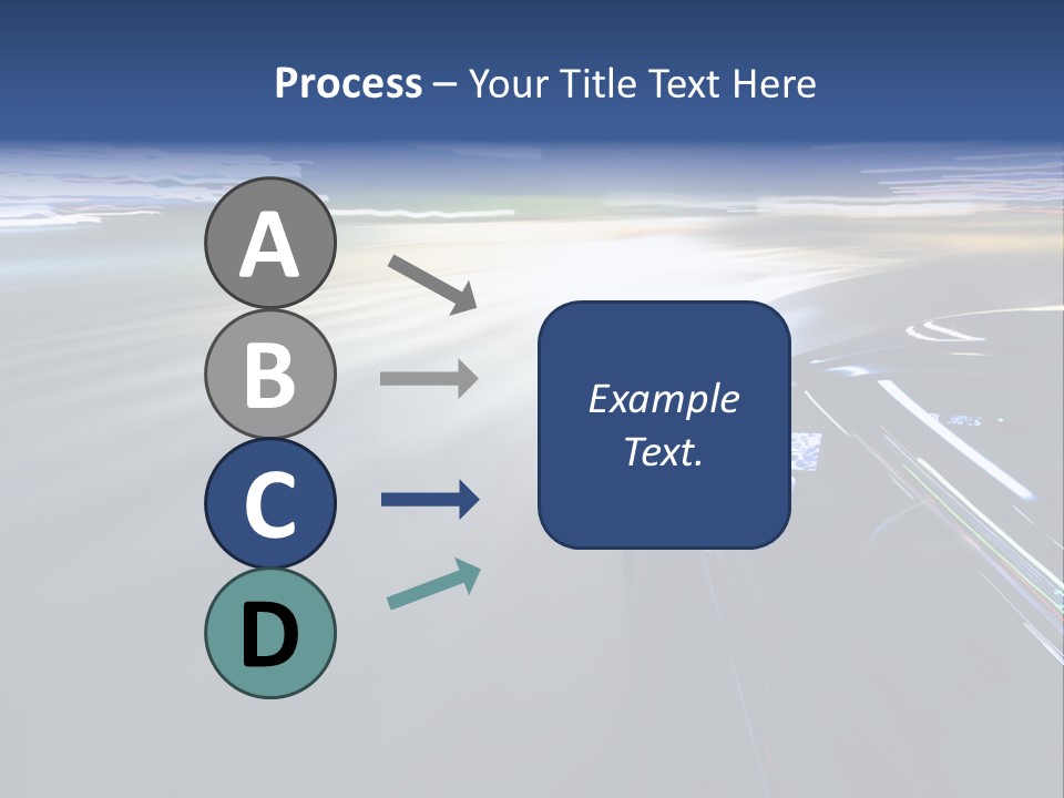Abstract Velocity Speedometer PowerPoint Template