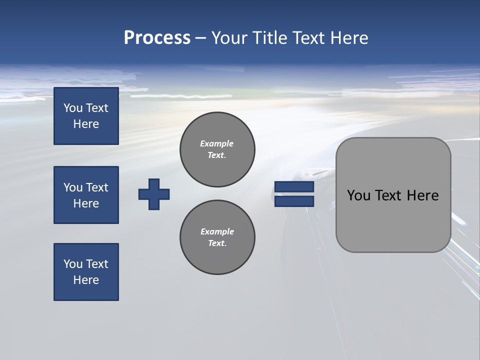 Abstract Velocity Speedometer PowerPoint Template