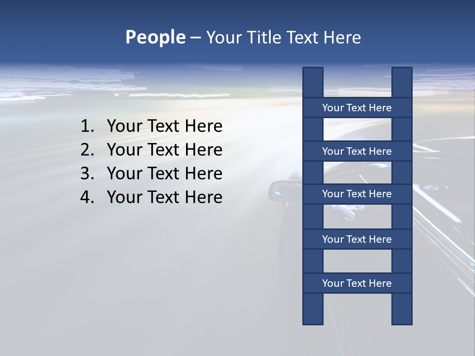 Abstract Velocity Speedometer PowerPoint Template