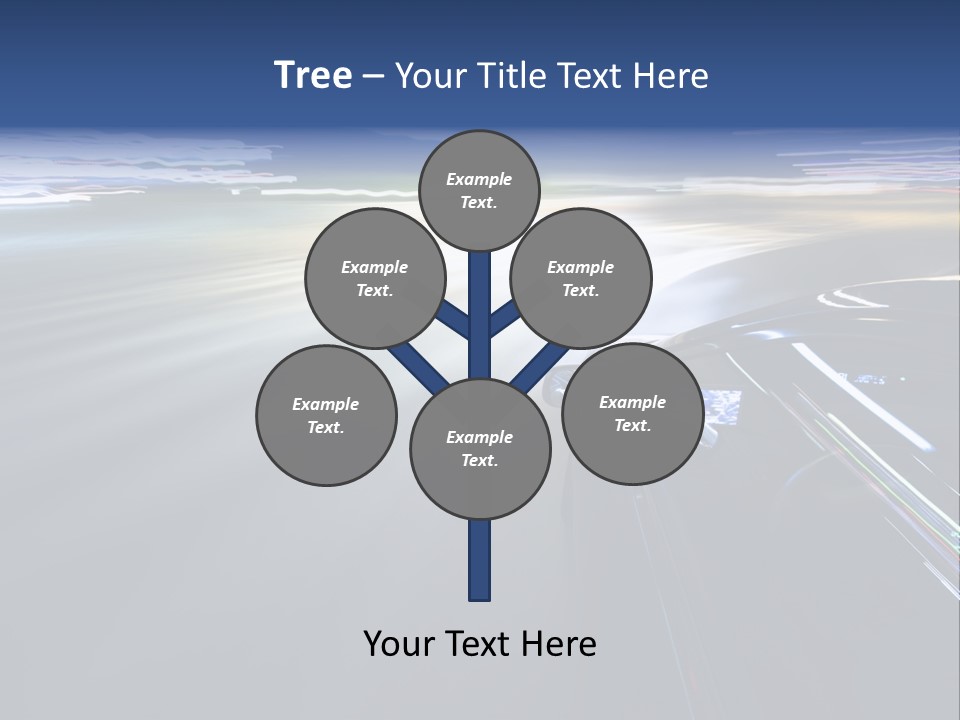 Abstract Velocity Speedometer PowerPoint Template