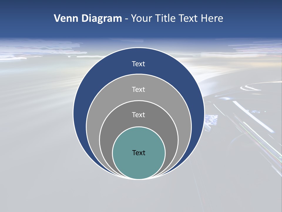 Abstract Velocity Speedometer PowerPoint Template