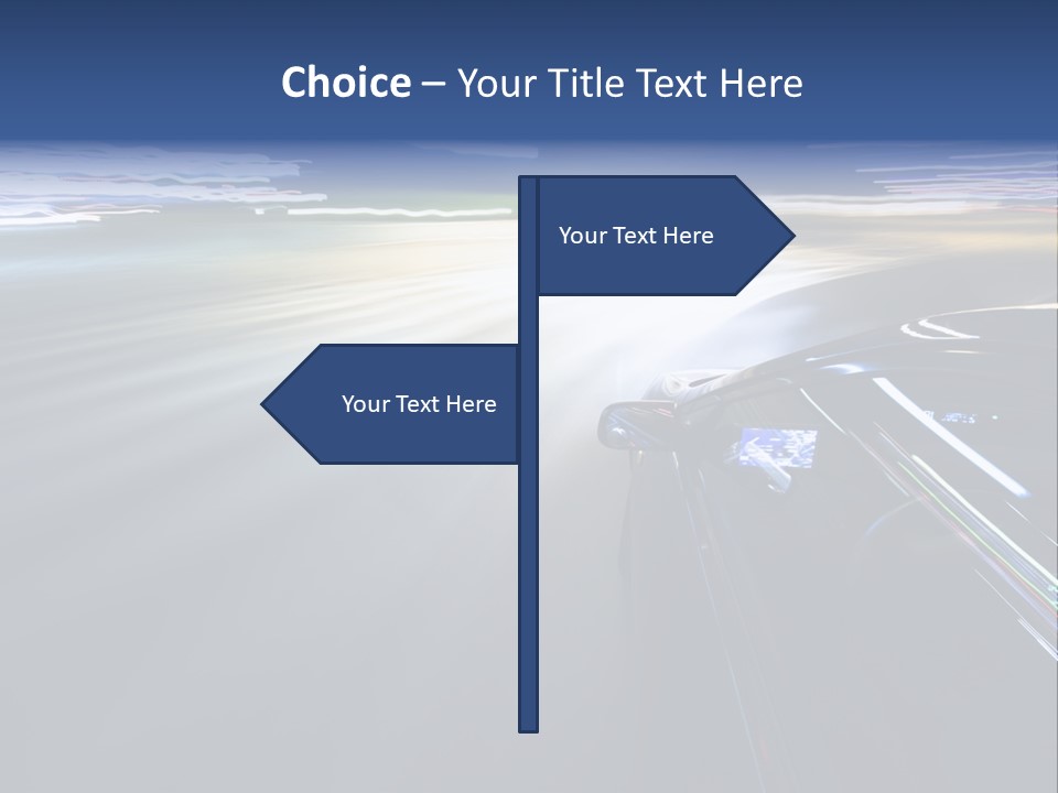 Abstract Velocity Speedometer PowerPoint Template