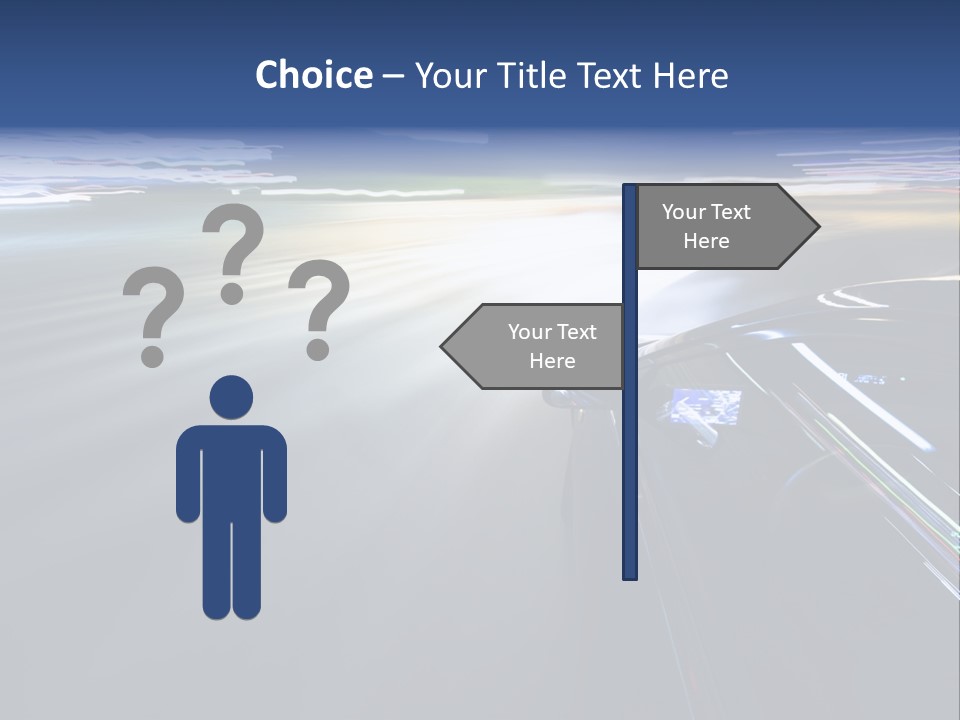 Abstract Velocity Speedometer PowerPoint Template