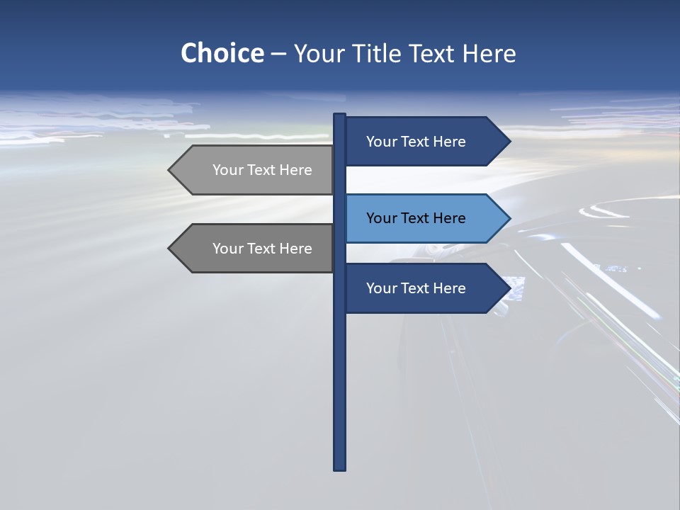 Abstract Velocity Speedometer PowerPoint Template