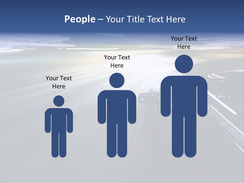 Abstract Velocity Speedometer PowerPoint Template