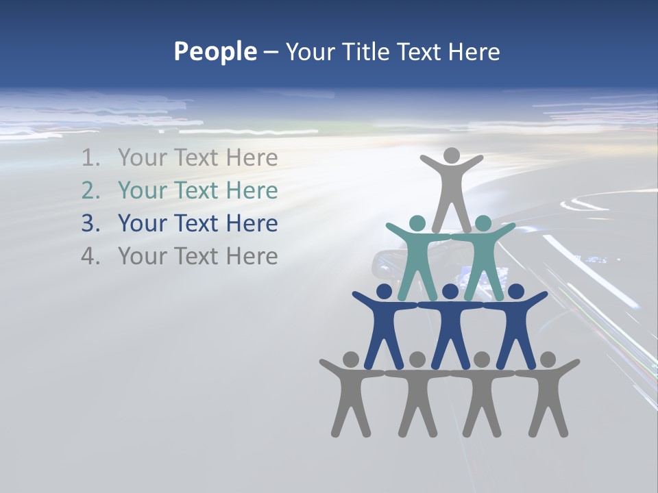 Abstract Velocity Speedometer PowerPoint Template