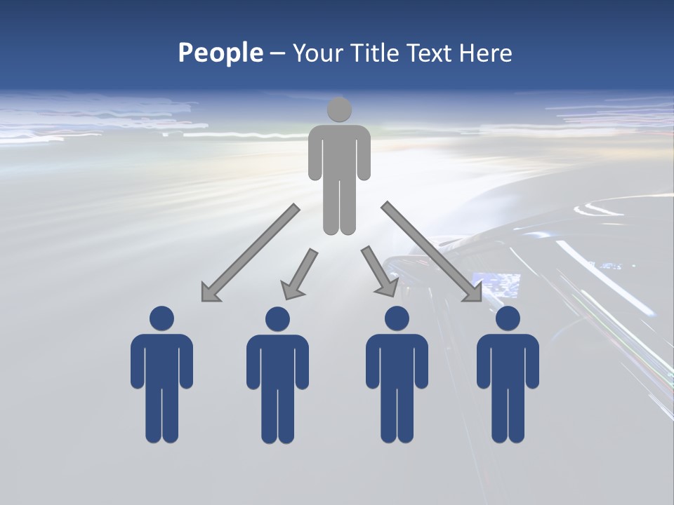 Abstract Velocity Speedometer PowerPoint Template