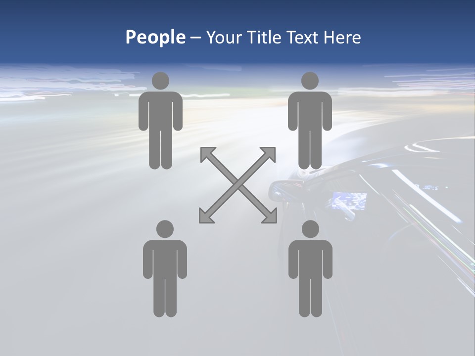 Abstract Velocity Speedometer PowerPoint Template