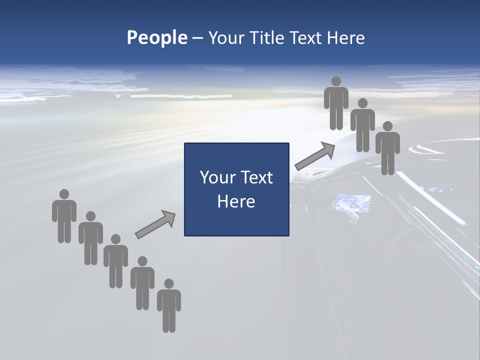 Abstract Velocity Speedometer PowerPoint Template