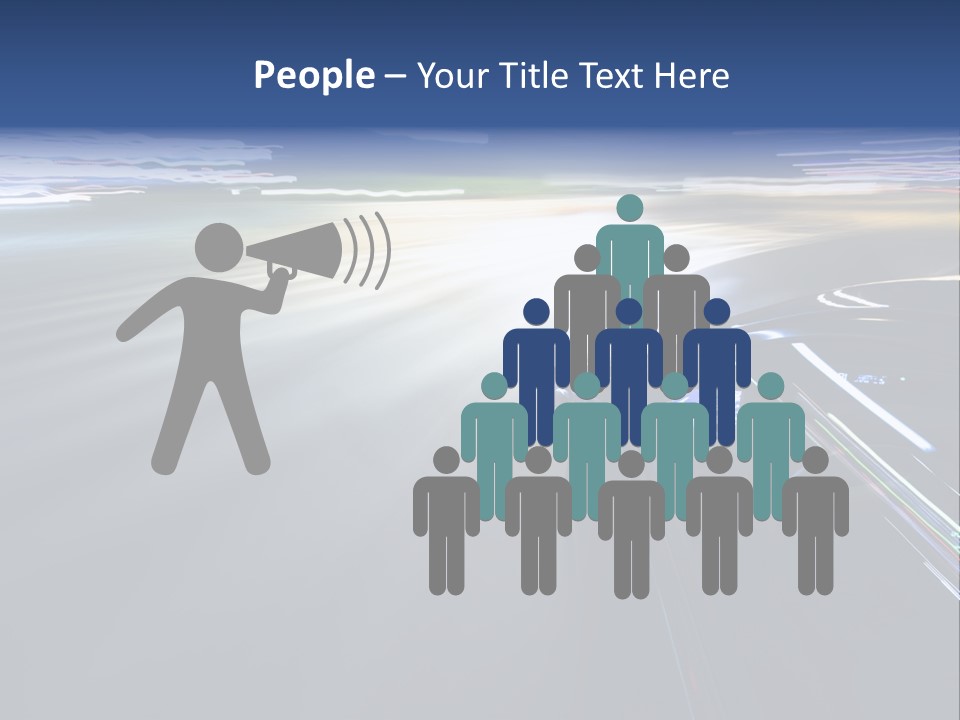 Abstract Velocity Speedometer PowerPoint Template