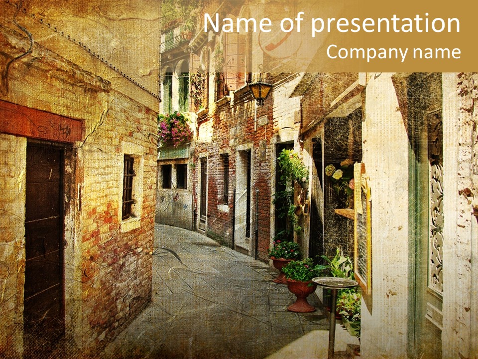 Artwork View Landmark PowerPoint Template