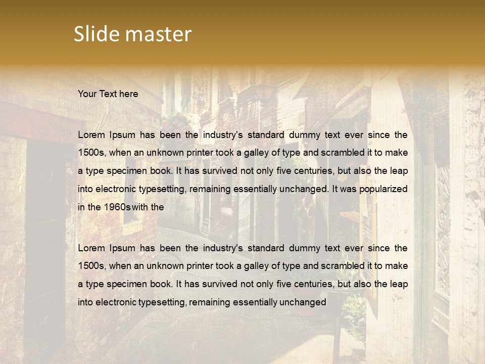 Artwork View Landmark PowerPoint Template