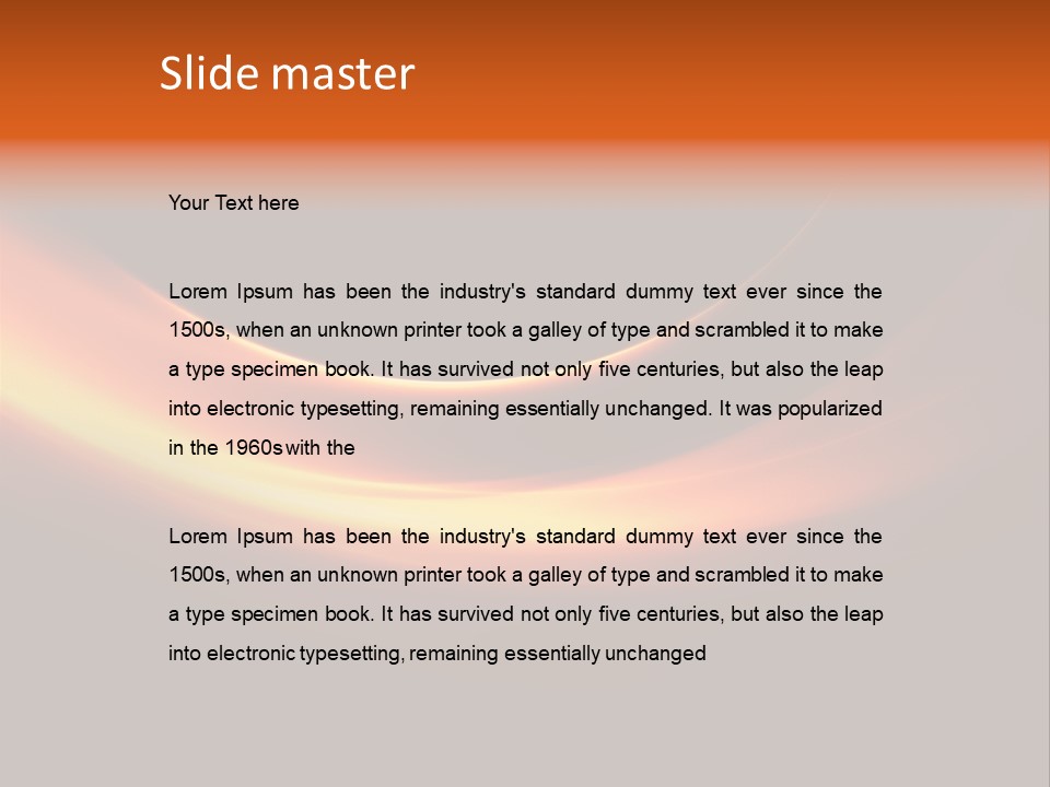 White Heat Design PowerPoint Template