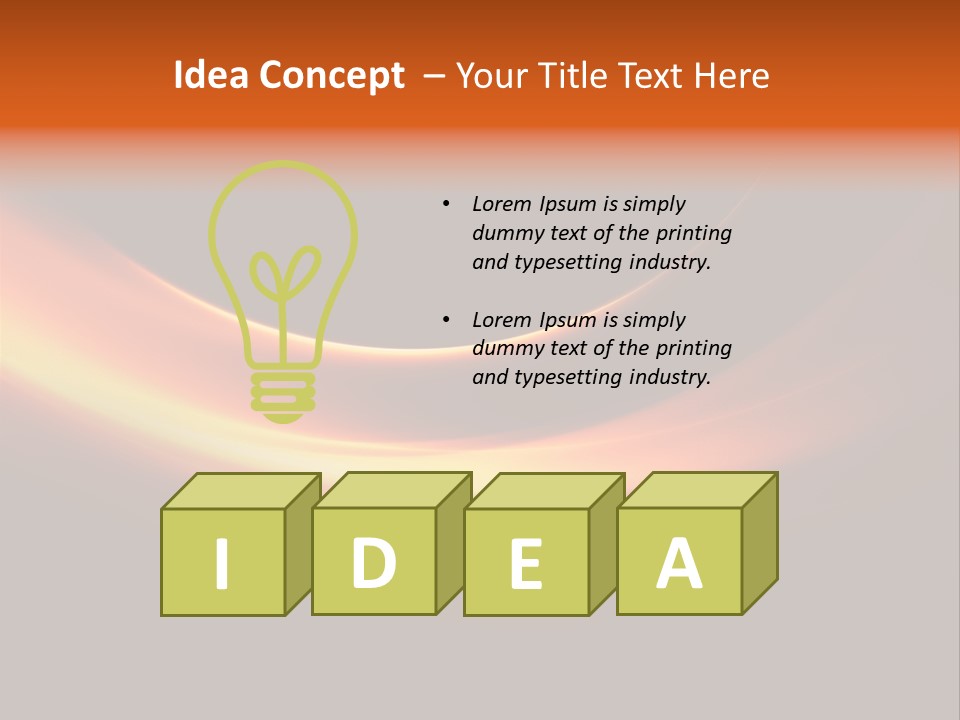 White Heat Design PowerPoint Template