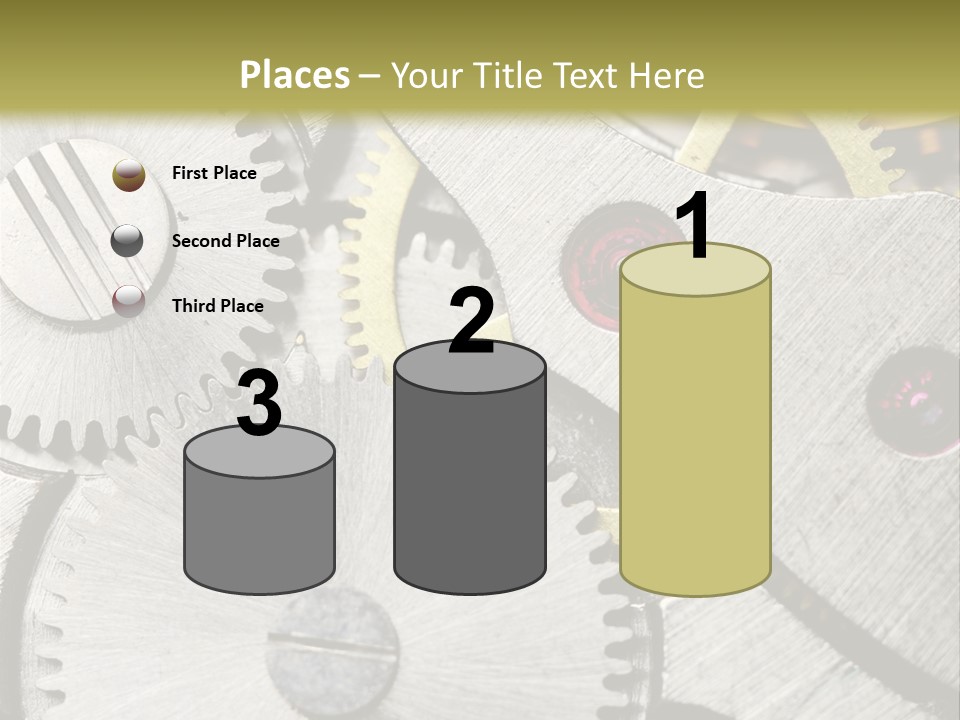 Rivet Gear Number PowerPoint Template