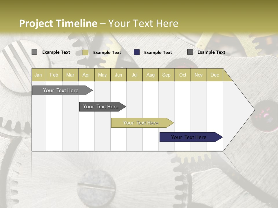 Rivet Gear Number PowerPoint Template