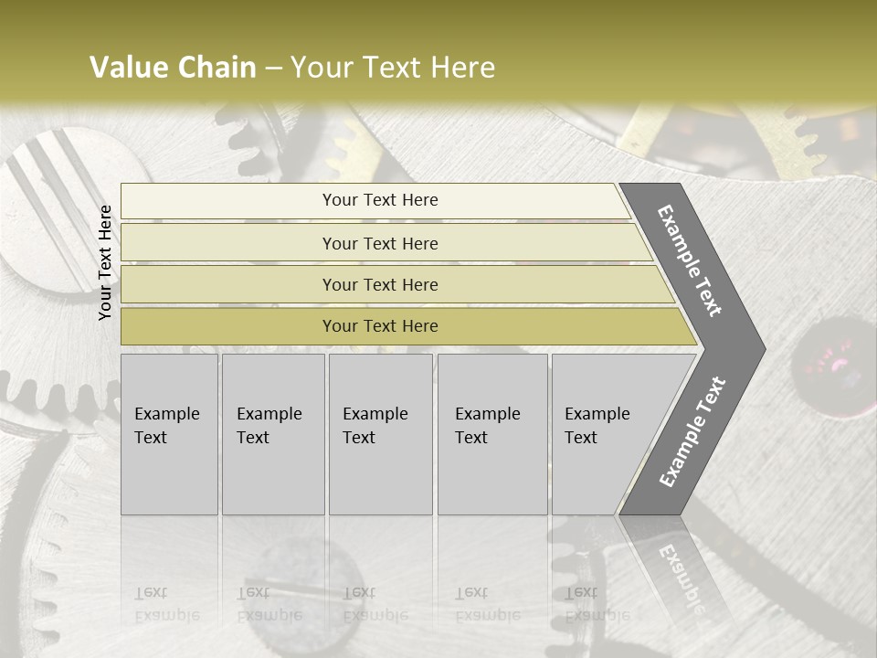 Rivet Gear Number PowerPoint Template