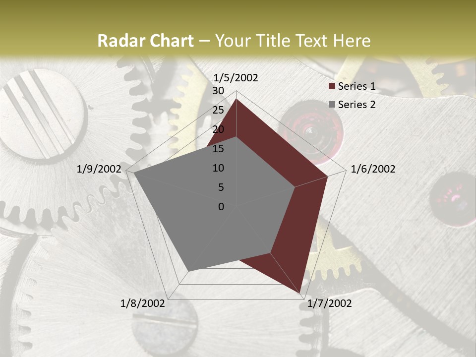 Rivet Gear Number PowerPoint Template