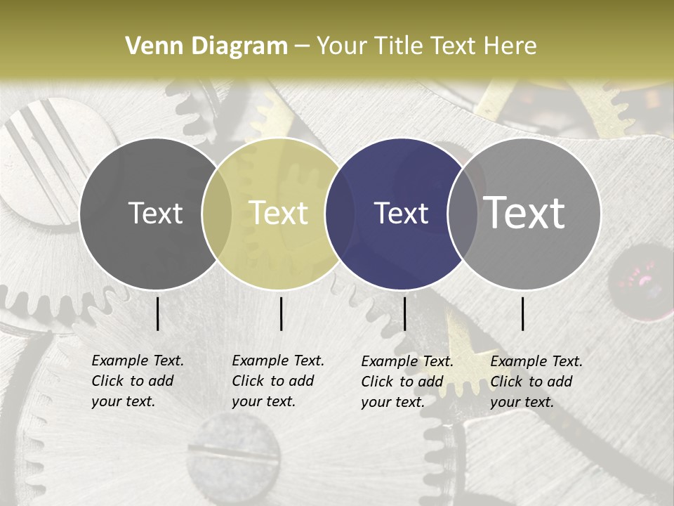 Rivet Gear Number PowerPoint Template