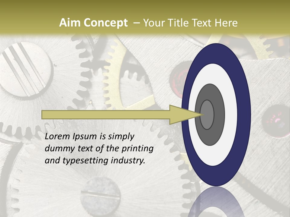 Rivet Gear Number PowerPoint Template
