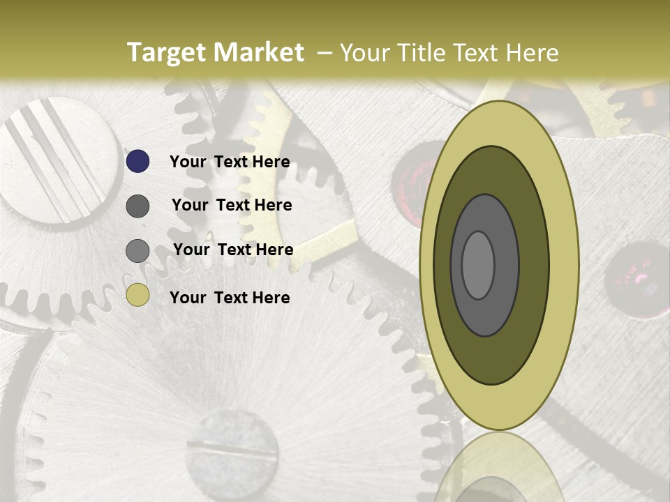 Rivet Gear Number PowerPoint Template