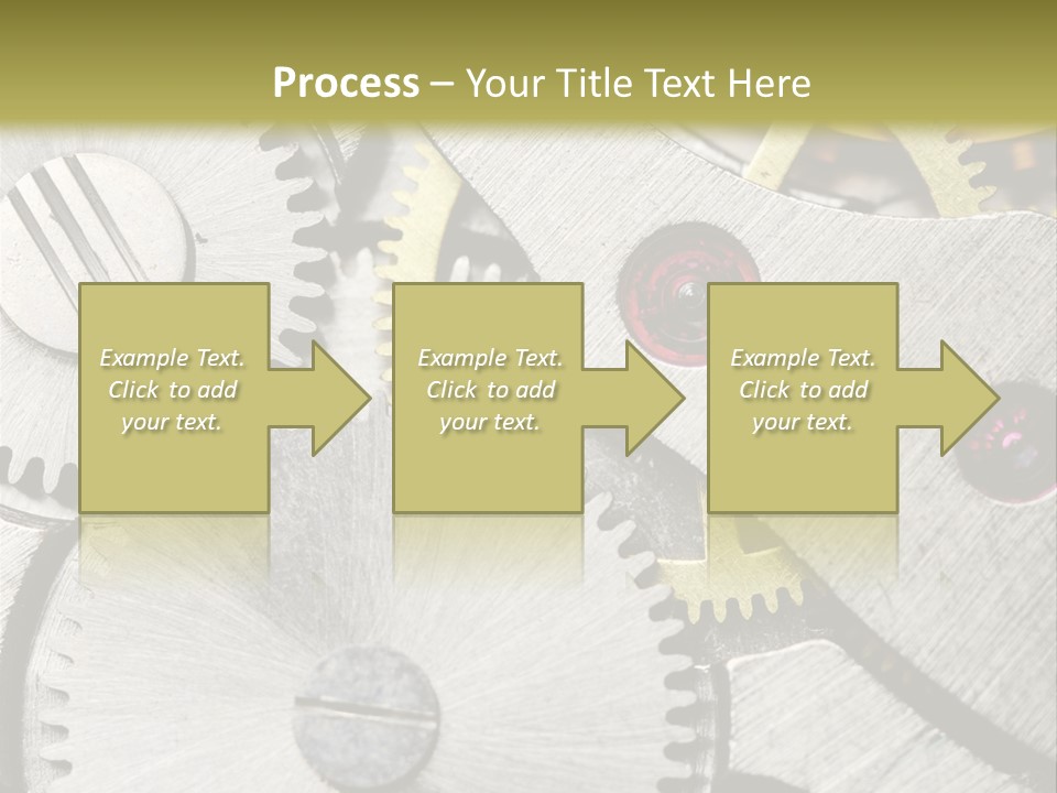 Rivet Gear Number PowerPoint Template