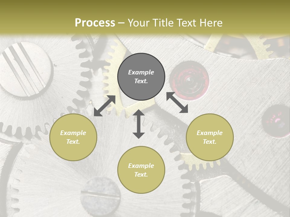 Rivet Gear Number PowerPoint Template