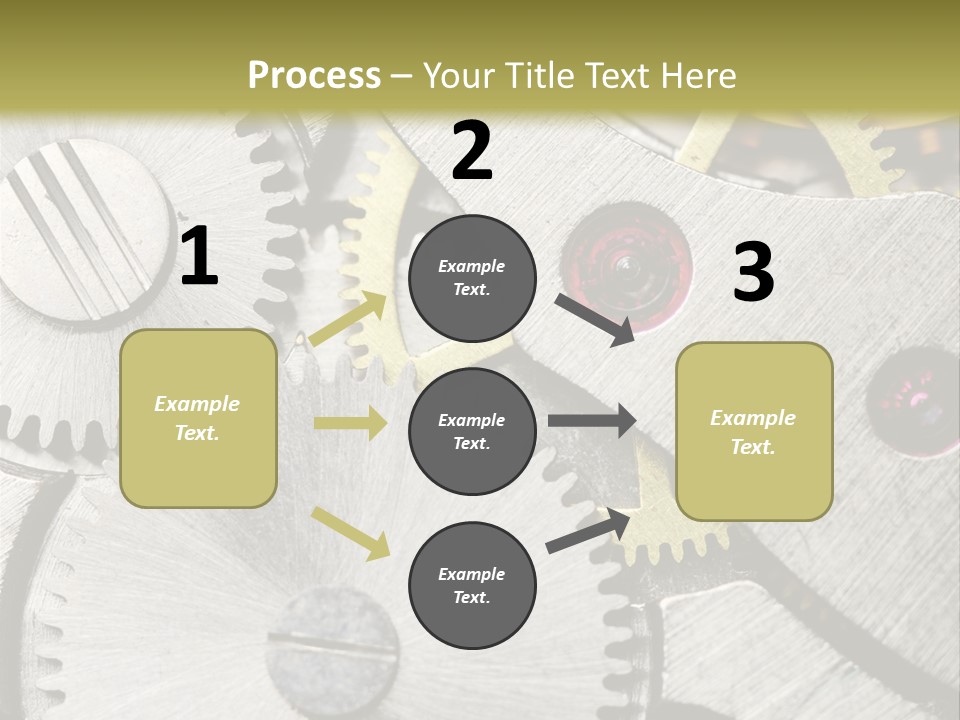 Rivet Gear Number PowerPoint Template