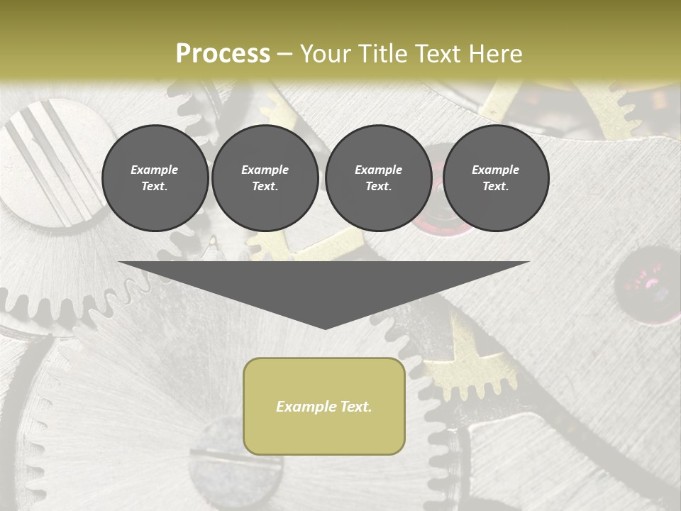 Rivet Gear Number PowerPoint Template