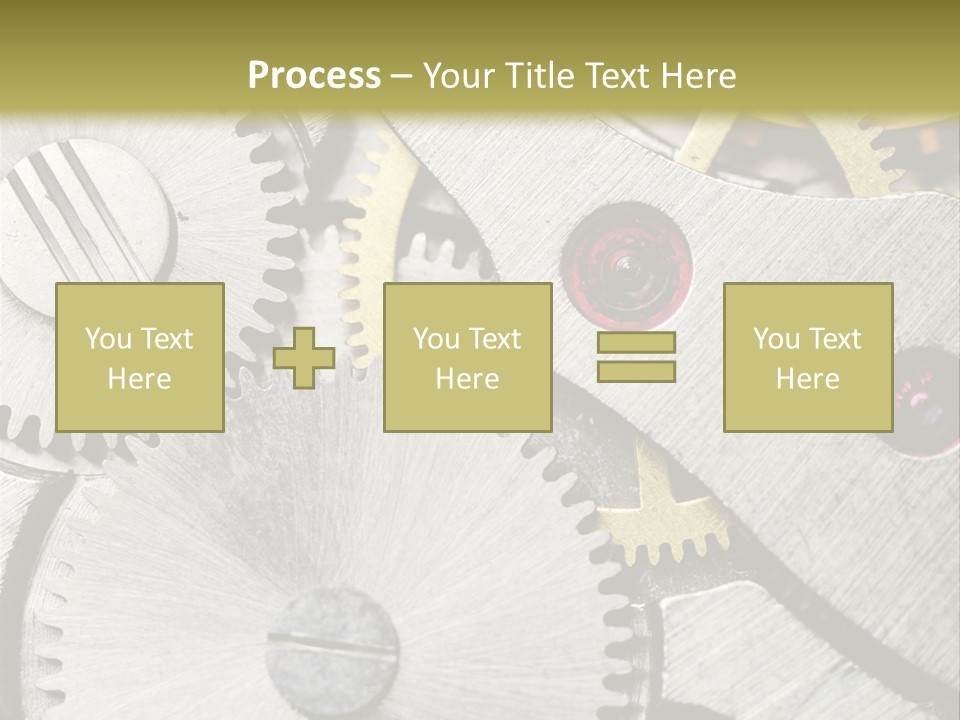 Rivet Gear Number PowerPoint Template