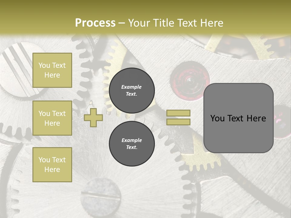 Rivet Gear Number PowerPoint Template