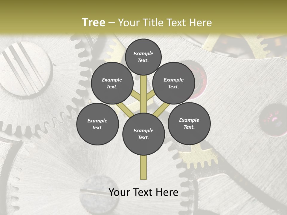 Rivet Gear Number PowerPoint Template